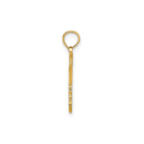 14k Yellow Gold Rooster Pendant, Detailed Zodiac Animal Medallion for Men or Unisex Wear
