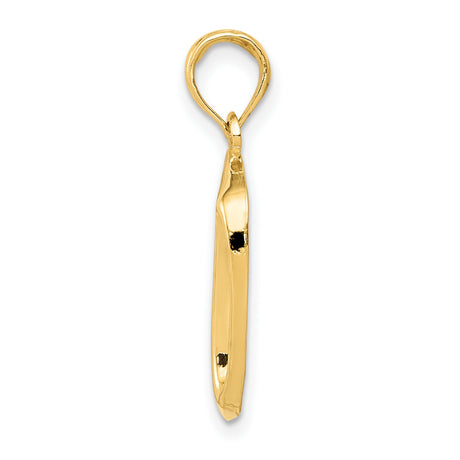 14k Yellow Gold Dog Bowl Pendant, Realistic Pet Charm with DOGBOWL, Animal Jewelry for Dog Lovers