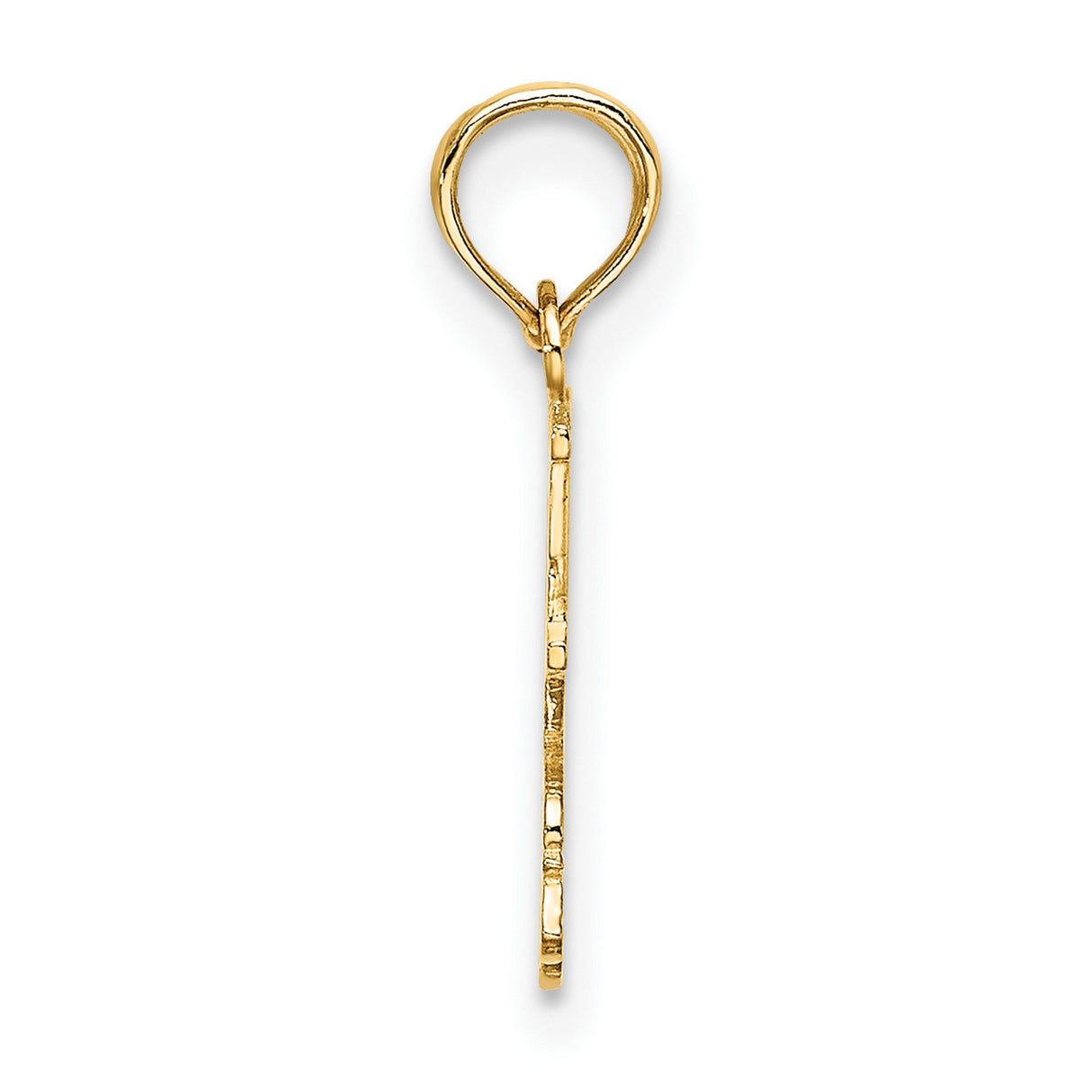 14k Yellow Gold Roller Skate Pendant with Heart Design, Vintage Style Charm for Women or Teens