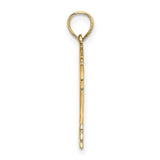 14k Yellow Gold Hockey Pendant with Stick, Puck, Helmet and Skates Cutouts, Sports Charm