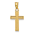 Latin Cross Charm Pendant in Real 14k Yellow Gold