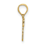 14k Yellow Gold Pendant, Daddys Little Girl Sentimental Charm, Father Daughter Keepsake Jewelry