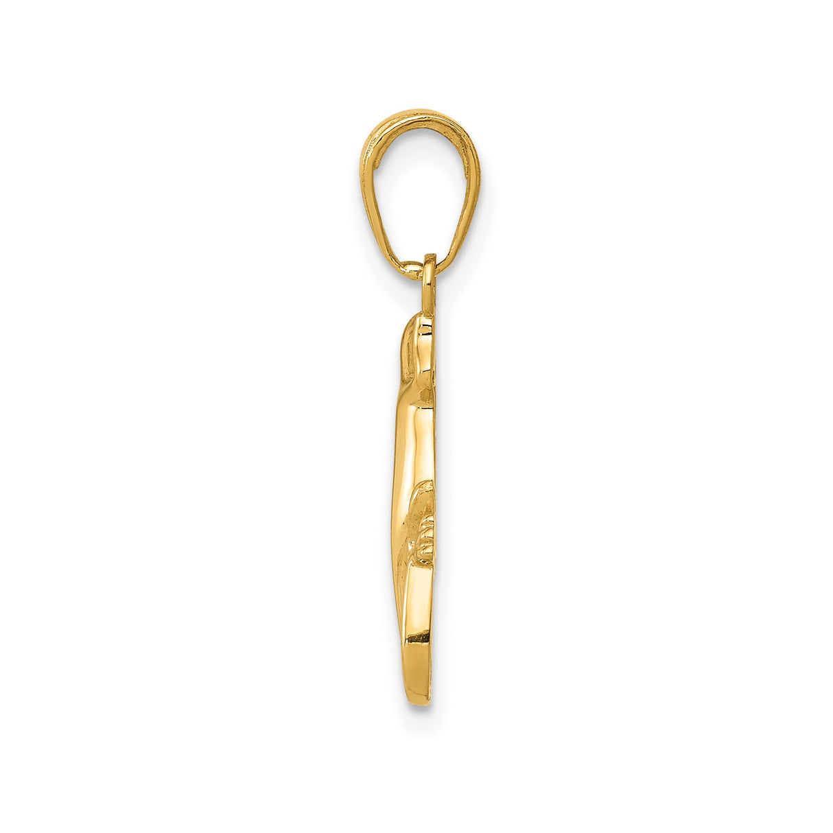 14k Yellow Gold Lizard Pendant, Sleek Gecko Animal Charm, Nature-Inspired Jewelry for Women or Unisex