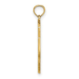 14k Yellow Gold Hilton Head Island Map Pendant, South Carolina Coastal Charm