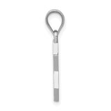14k White Gold Star of David Pendant with Interlocking Design, Unisex Jewish Symbol