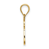14k Yellow Gold Chai Pendant with Star of David Engraving, Jewish Symbol of Life and Faith