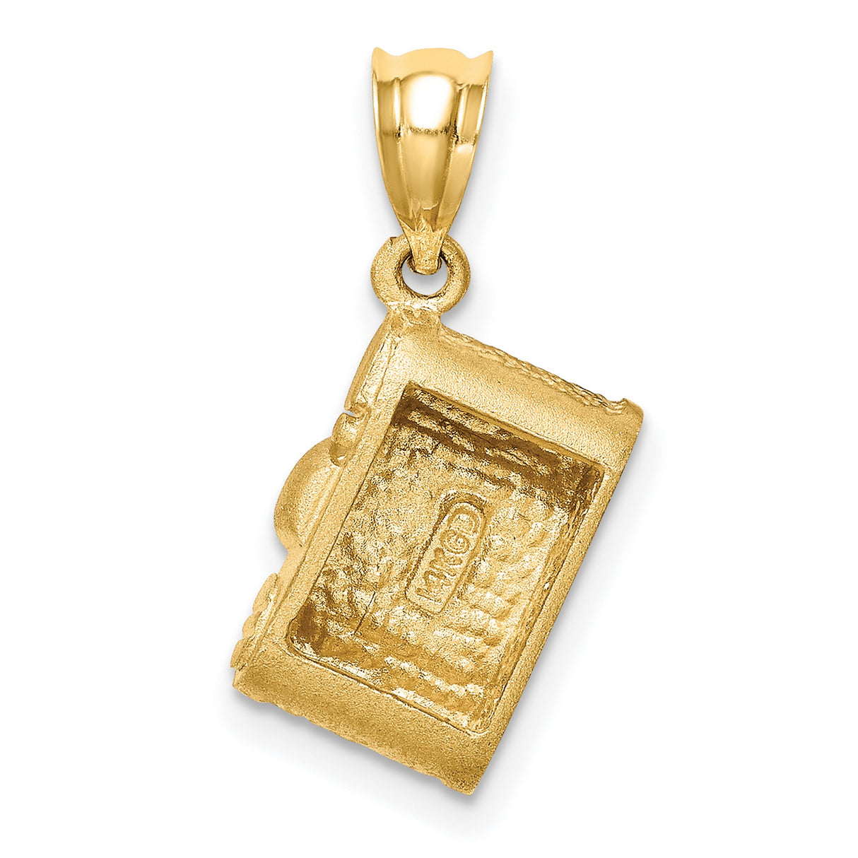 14k Yellow Gold Camera Pendant, Vintage Photography Charm with Black Enamel, Unisex Jewelry