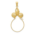 14k Yellow Gold Conch Shell Pendant with Scallop Shell Charms, Nautical Coastal Theme
