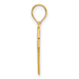 14k Yellow Gold Heart Pendant with Abstract Deer Head and Antler Design