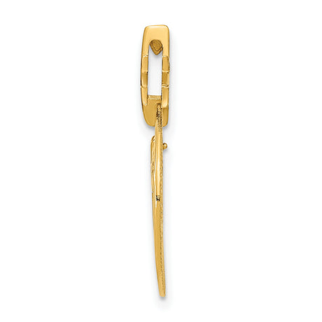 14k Yellow Gold Three Wise Men Pendant with Star of Bethlehem, Christian Nativity Scene