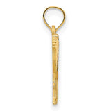 14k Yellow Gold Camel Pendant, Desert Caravan Charm, Middle Eastern Style Jewelry