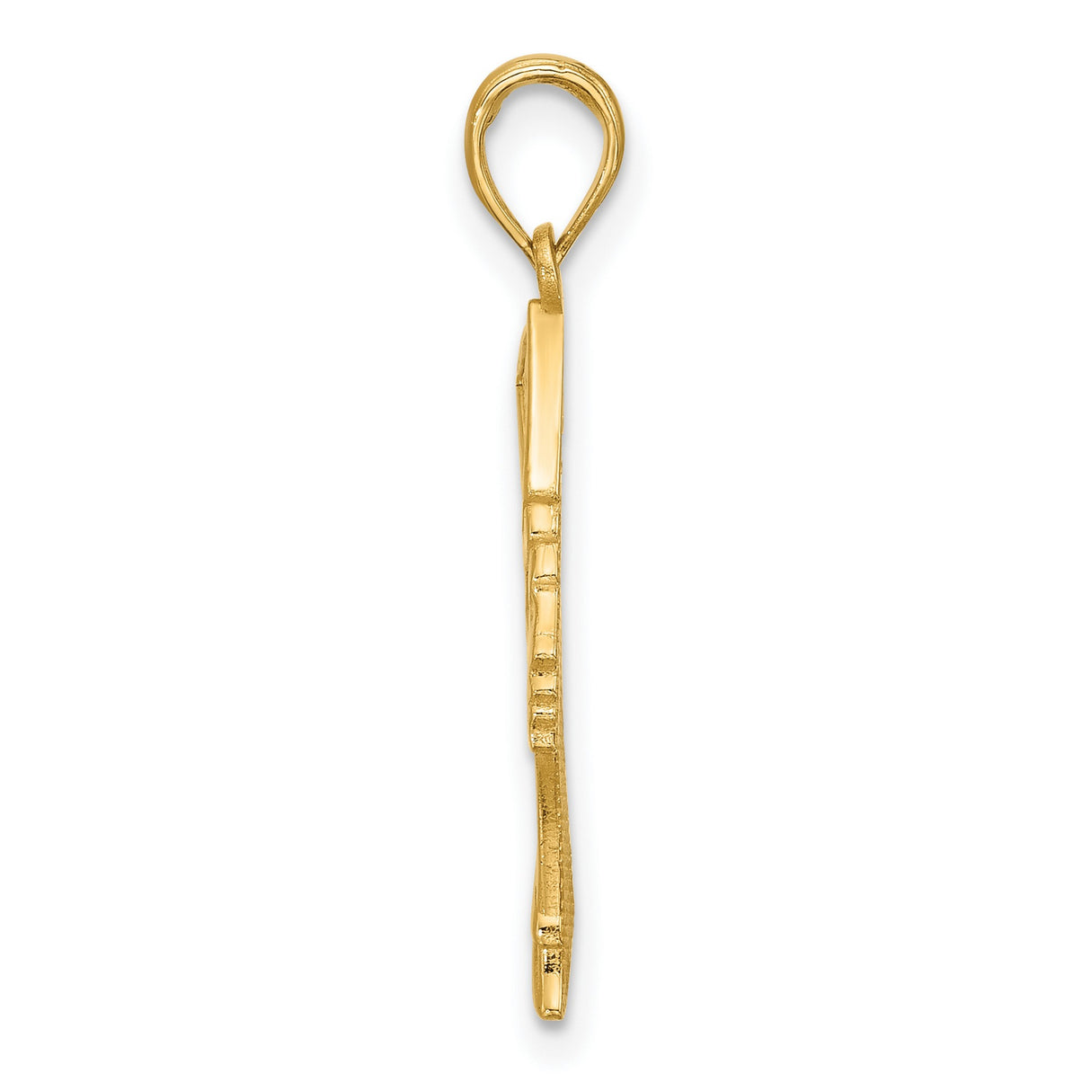 14k Yellow Gold Nefertiti Pendant with Filigree Crown Design, Egyptian Heritage Charm for Women