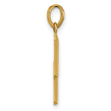 14k Yellow Gold Lightning Bolt Pendant, Modern Zigzag Symbol of Strength for Men and Women