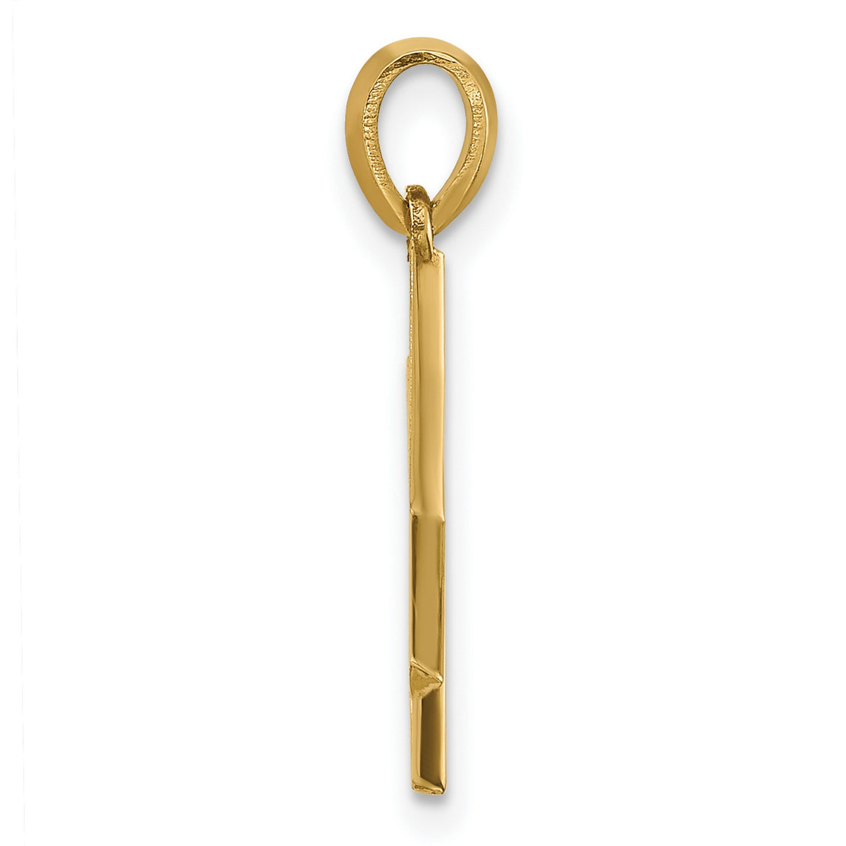 14k Yellow Gold Chi Rho Pendant Christian Symbol Religious Charm for Men and Women