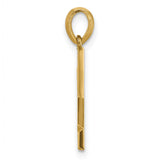 14k Yellow Gold Chi Rho Pendant Christian Symbol Religious Charm for Men and Women