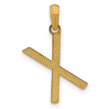14k Yellow Gold Chi Rho Pendant Christian Symbol Religious Charm for Men and Women