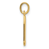 Fancy Letter L Charm Pendant in Real 14k Yellow Gold