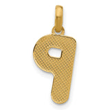Fancy Letter P Charm Pendant in Real 14k Yellow Gold