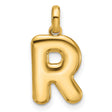 Fancy Letter R Charm Pendant in Real 14k Yellow Gold