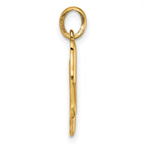 Fancy Letter X Charm Pendant in Real 14k Yellow Gold