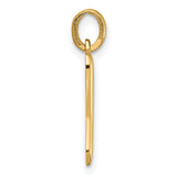 Fancy Letter Y Charm Pendant in Real 14k Yellow Gold