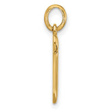 Fancy Letter Z Charm Pendant in Real 14k Yellow Gold