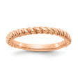 14k Rose Gold wedding band ring