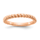 14k Rose Gold wedding band ring