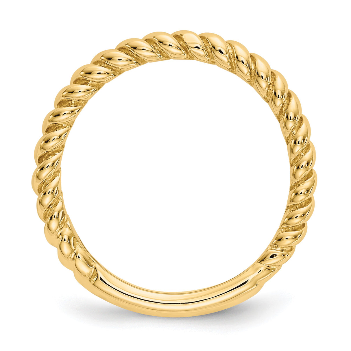 14k Yellow Gold wedding band ring alternate angle