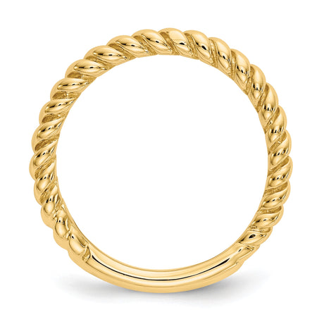 14k Yellow Gold wedding band ring alternate angle
