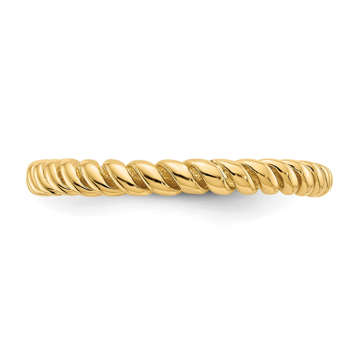 14k Yellow Gold wedding band ring detail view