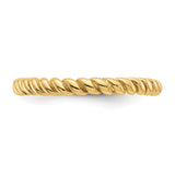 14k Yellow Gold wedding band ring detail view