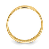 14k Yellow Gold wedding band ring alternate angle