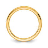 14k Yellow Gold Comfort Fit wedding band ring alternate angle