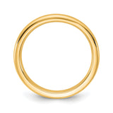 14k Yellow Gold Comfort Fit wedding band ring alternate angle