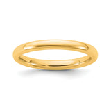 14k Yellow Gold Comfort Fit wedding band ring