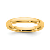14k Yellow Gold Comfort Fit wedding band ring