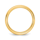 14k Yellow Gold Comfort Fit wedding band ring alternate angle