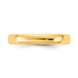 14k Yellow Gold Comfort Fit wedding band ring detail view