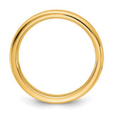 14K Yellow Gold European Comfort-Fit Wedding Band Solid 4mm Width Ring