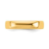 14k Yellow Gold Comfort Fit wedding band ring detail view