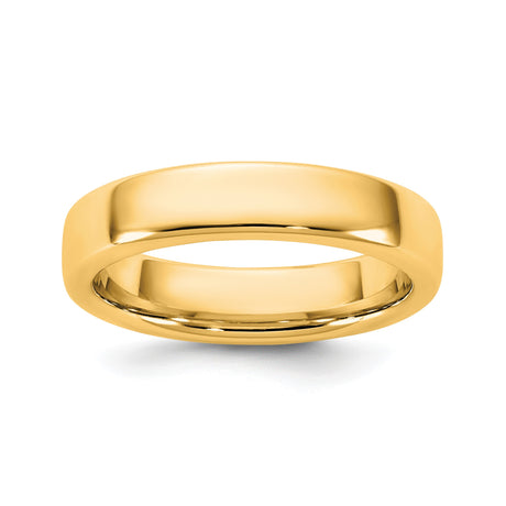 14k Yellow Gold Comfort Fit wedding band ring