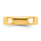 14K Yellow Gold European Comfort Fit Wedding Band Solid 5 mm Width, Classic Ring