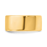 14k Yellow Gold Comfort Fit wedding band ring detail view