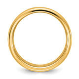 14k Yellow Gold Comfort Fit wedding band ring alternate angle