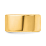 14k Yellow Gold Comfort Fit wedding band ring detail view