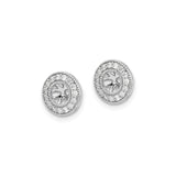 14k White Gold Charm with Diamond, Sunburst Spacer Bead with Halo and Cutout Design