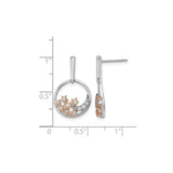 14k Yellow Gold Crescent Moon and Star Cluster Diamond Earrings, Celestial Studs for Women