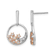 14k Yellow Gold Crescent Moon and Star Cluster Diamond Earrings, Celestial Studs for Women