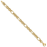 14K Yellow Gold 7.9 mm Lightweight Chain Bracelet, Polished